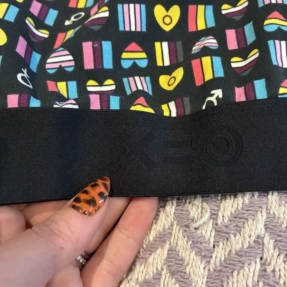 TomboyX TAKE PRIDE Racerback SPORTS Bra LGBTQIA 🌈 RAINBOW FLAG SIZE M - Picture 4 of 9